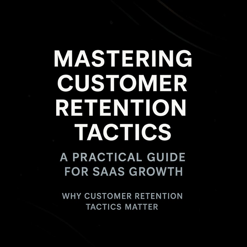 Illustration of customer retention tactics flow