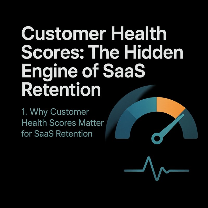 SaaS retention customer health score dashboard showing key metrics