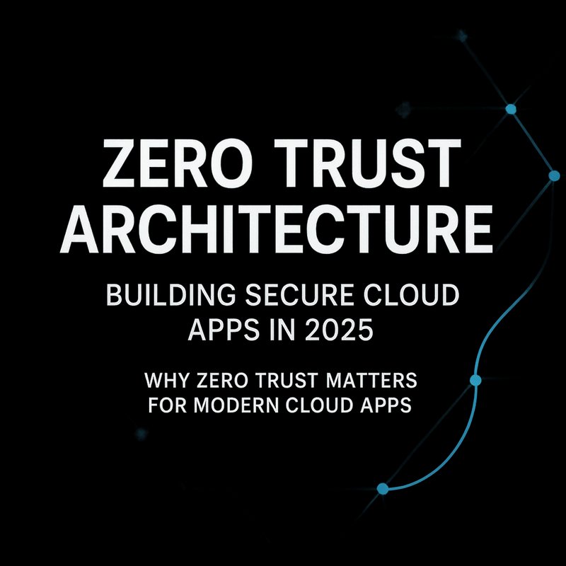 Zero Trust Architecture diagram showing secure cloud app layers
