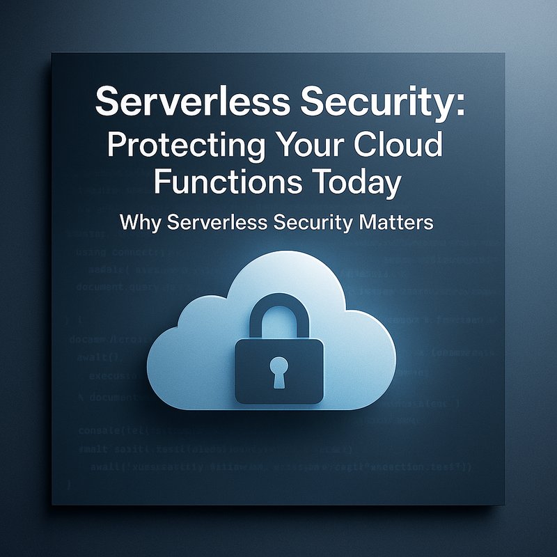 Serverless Security diagram illustrating IAM, secrets, API gateway, runtime isolation