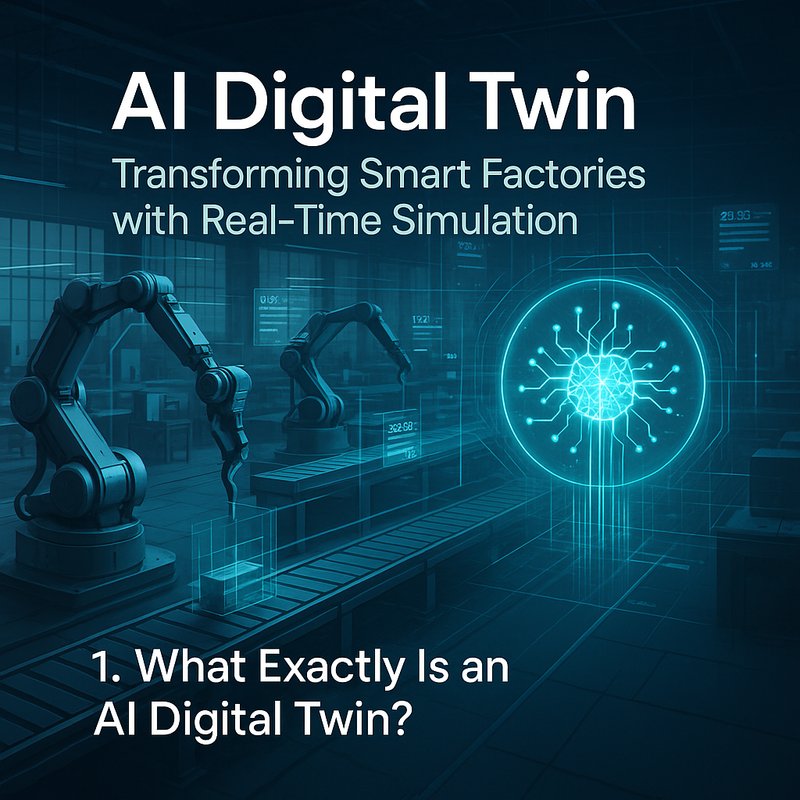 AI digital twin in a smart factory