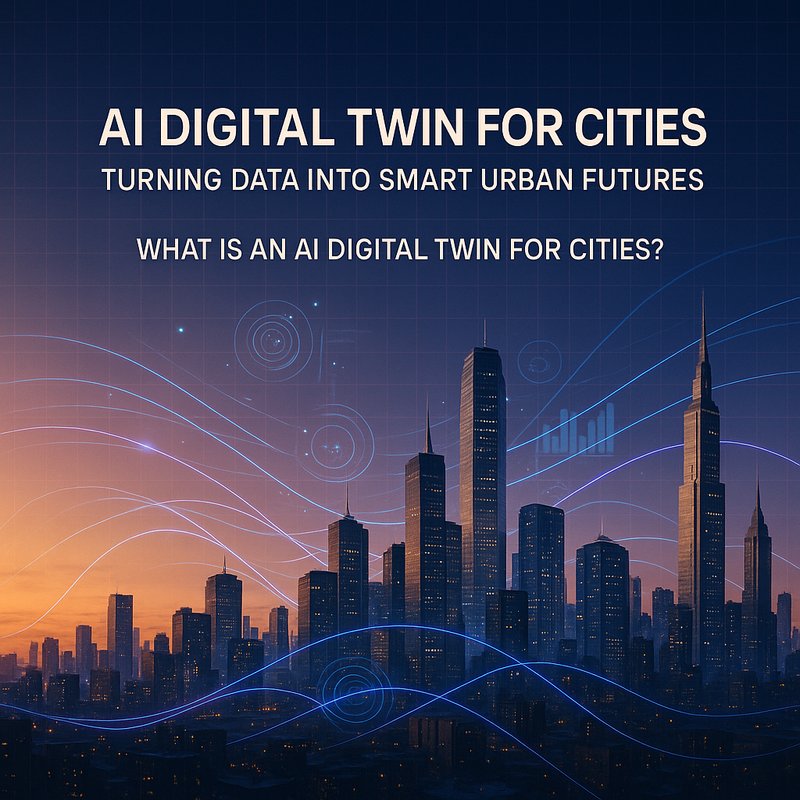 AI digital twin for cities visualizing traffic patterns and energy usage