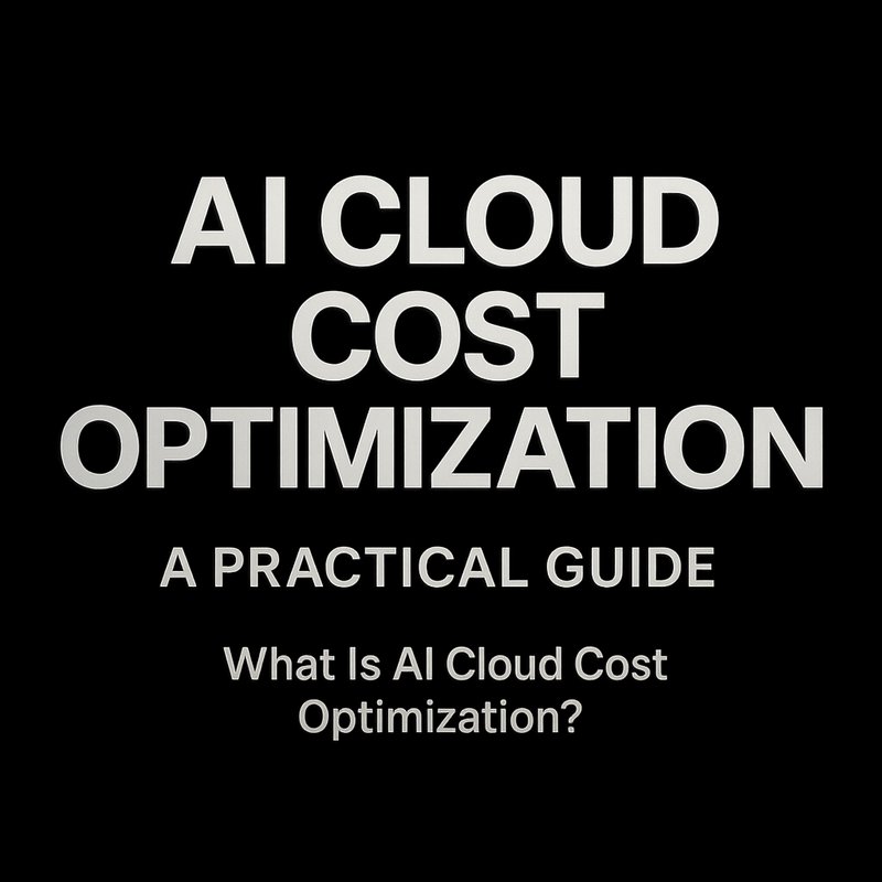AI Cloud Cost Optimization: A Practical Guide