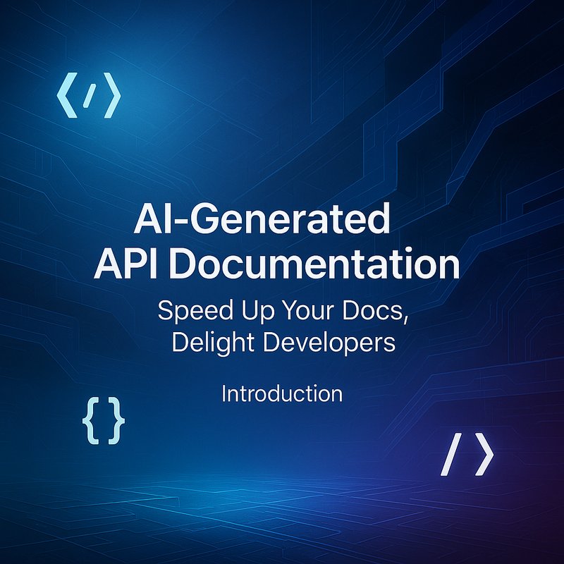 AI-generated API documentation process overview