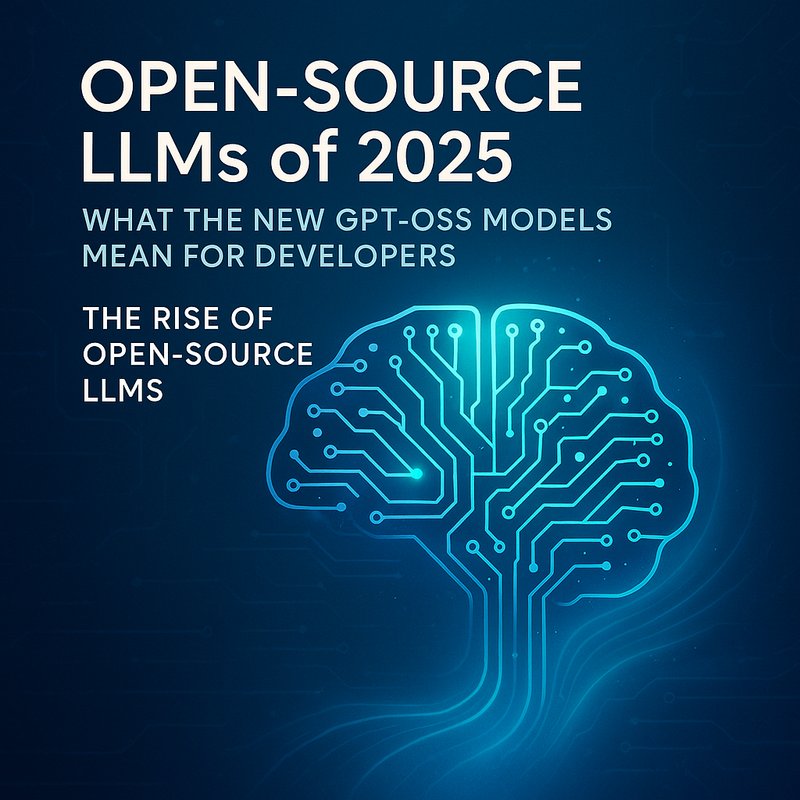 open-source LLMs 2025 illustration with GPT-OSS logos