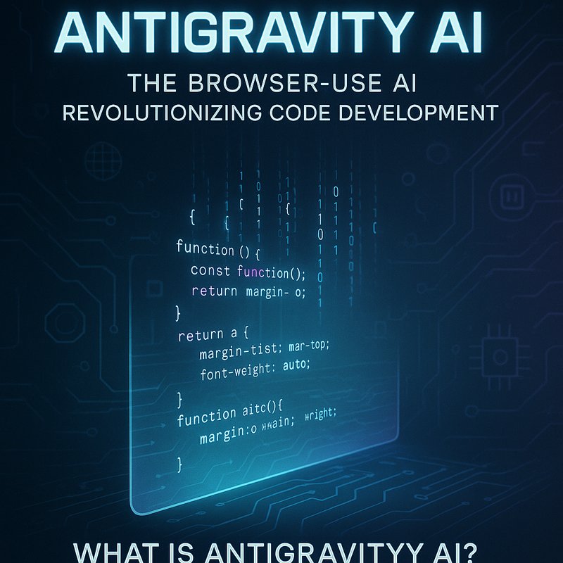 Antigravity AI browser interface showing editor and agent dashboard
