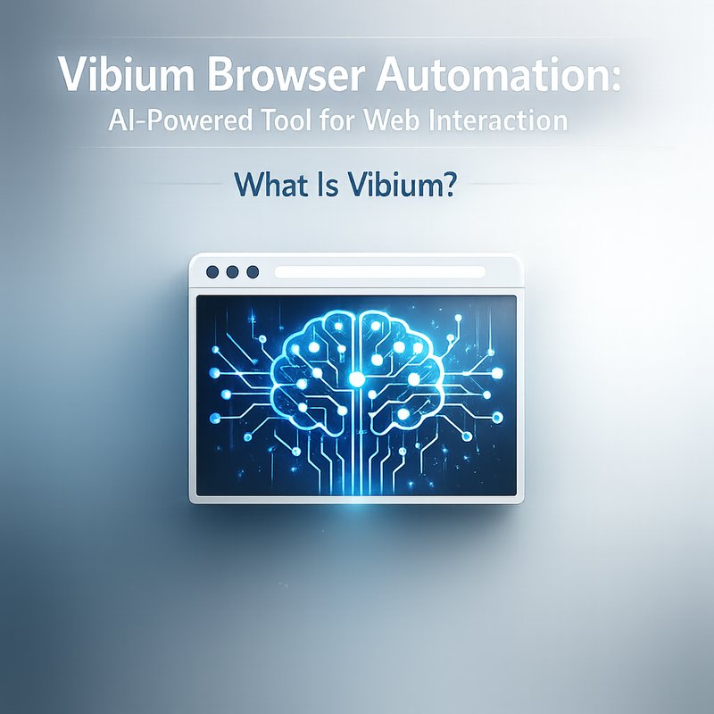 Vibium browser automation tool interface screenshot