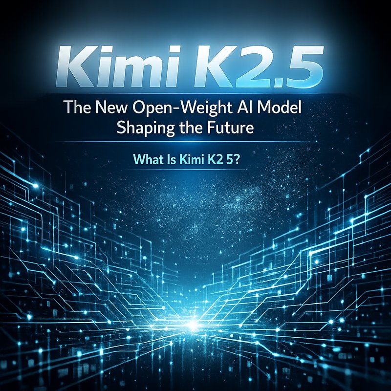 Kimi K2.5 open‑weight AI model illustration