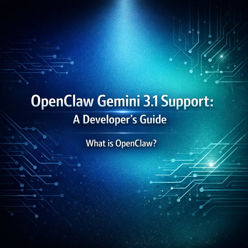 OpenClaw Gemini 3.1 support screenshot