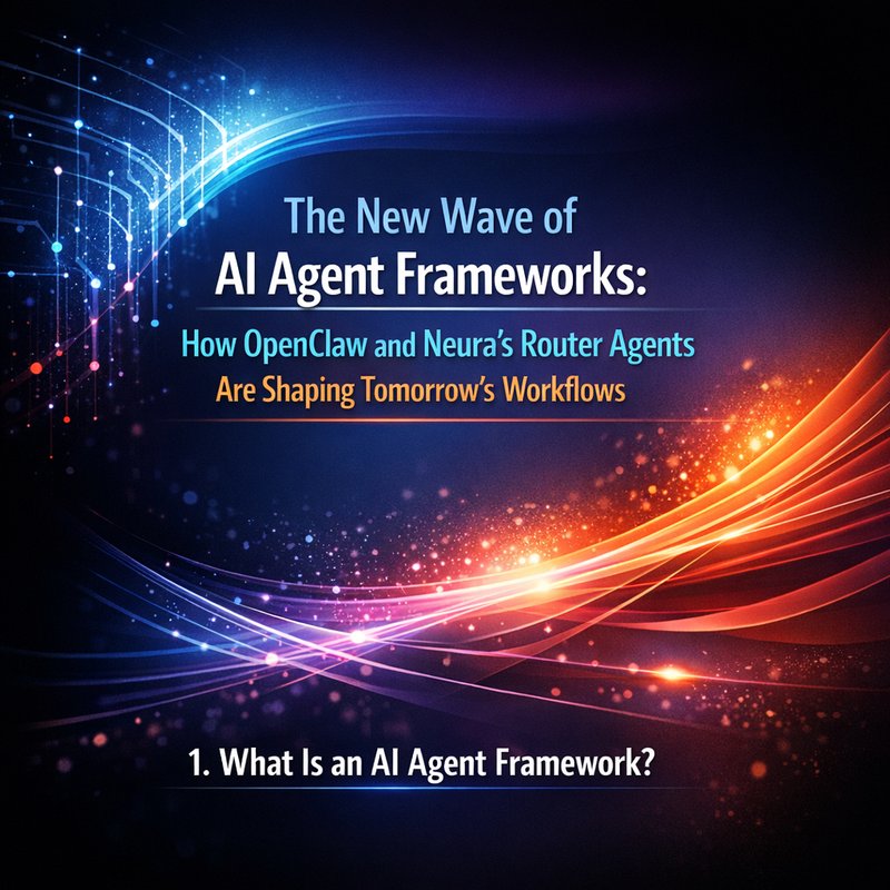 AI agent framework architecture illustration