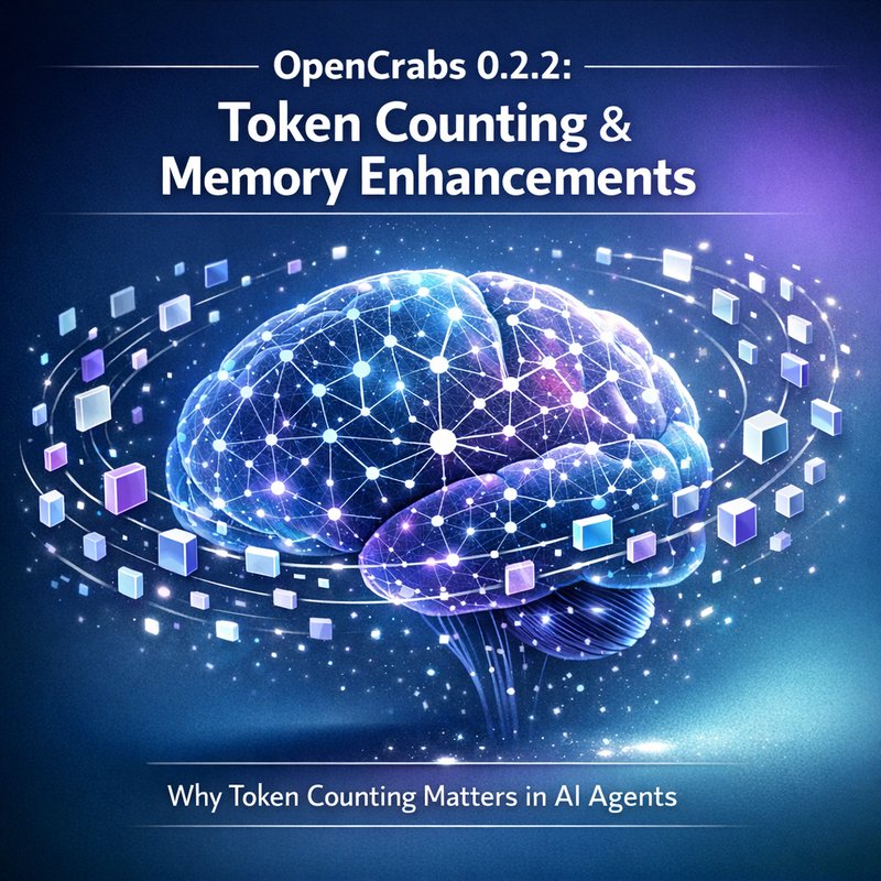OpenCrabs token counting and memory enhancements