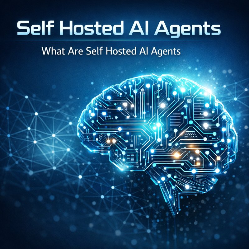 self hosted AI agents setup and architecture diagram