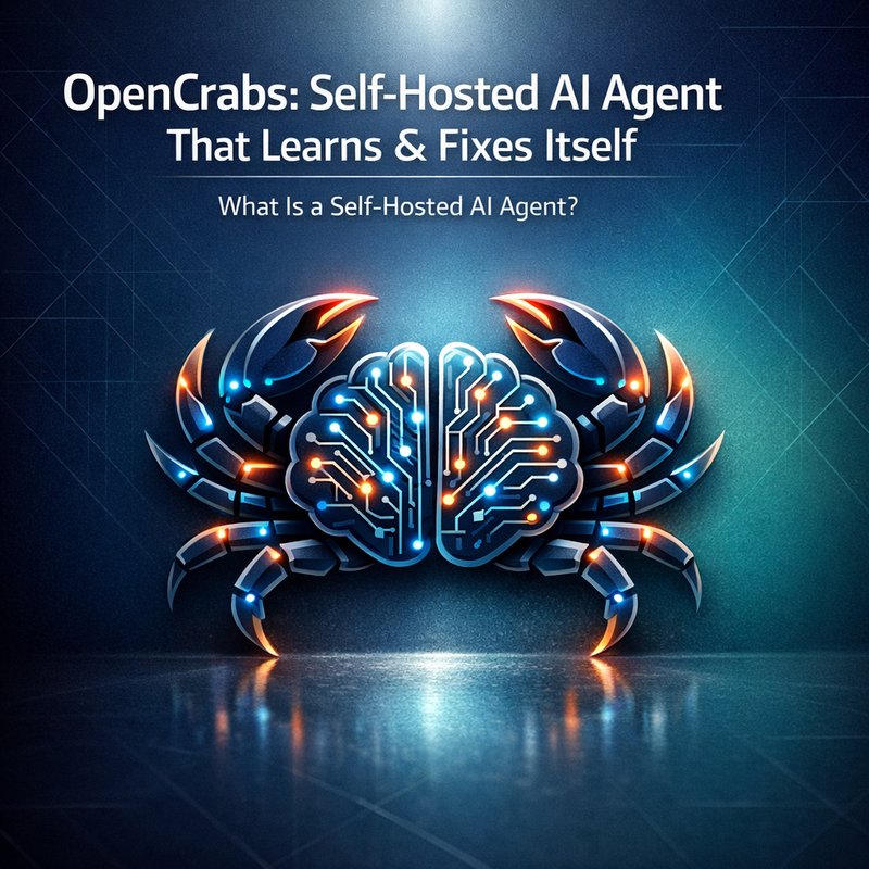 OpenCrabs self‑hosted AI agent interface screenshot