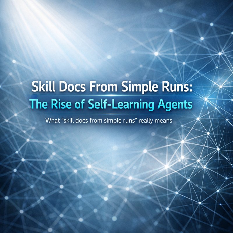 skill docs from simple runs Skill.md playbooks learning loop