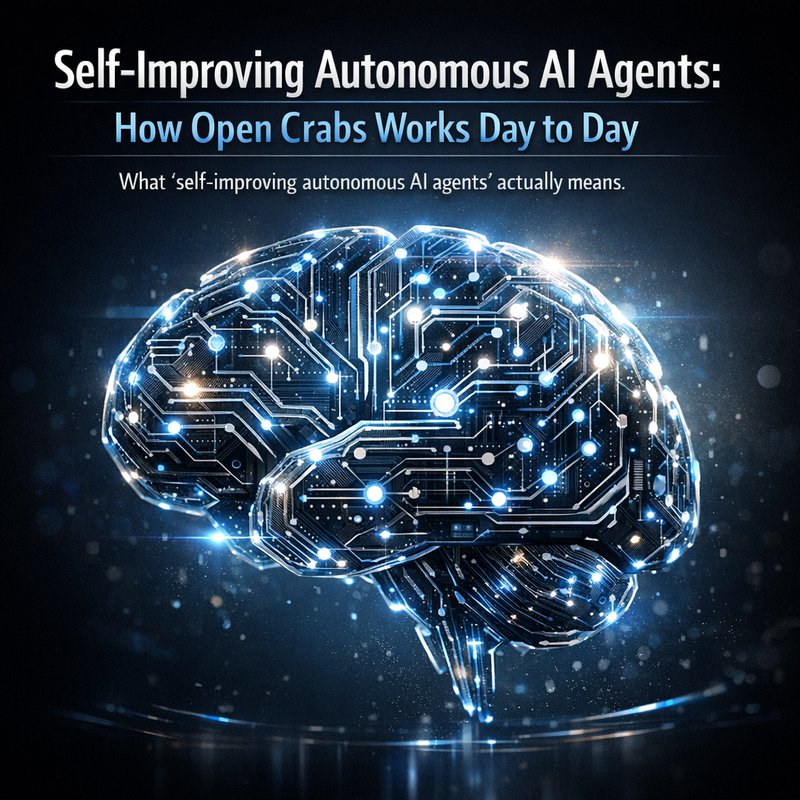 self-improving autonomous AI agents explained with Open Crabs reliability fixes and safe loops