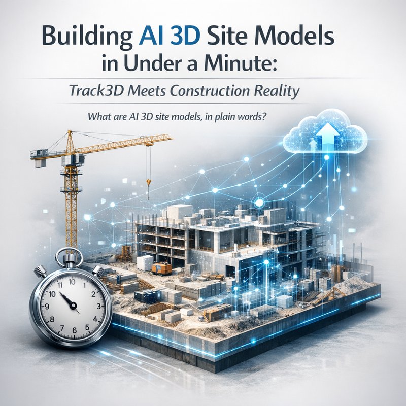 Building AI 3D Site Models in Under a Minute: Track3D Meets Construction Reality