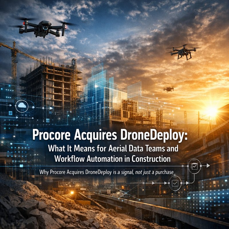 Procore Acquires DroneDeploy aerial mapping workflow team review dashboard