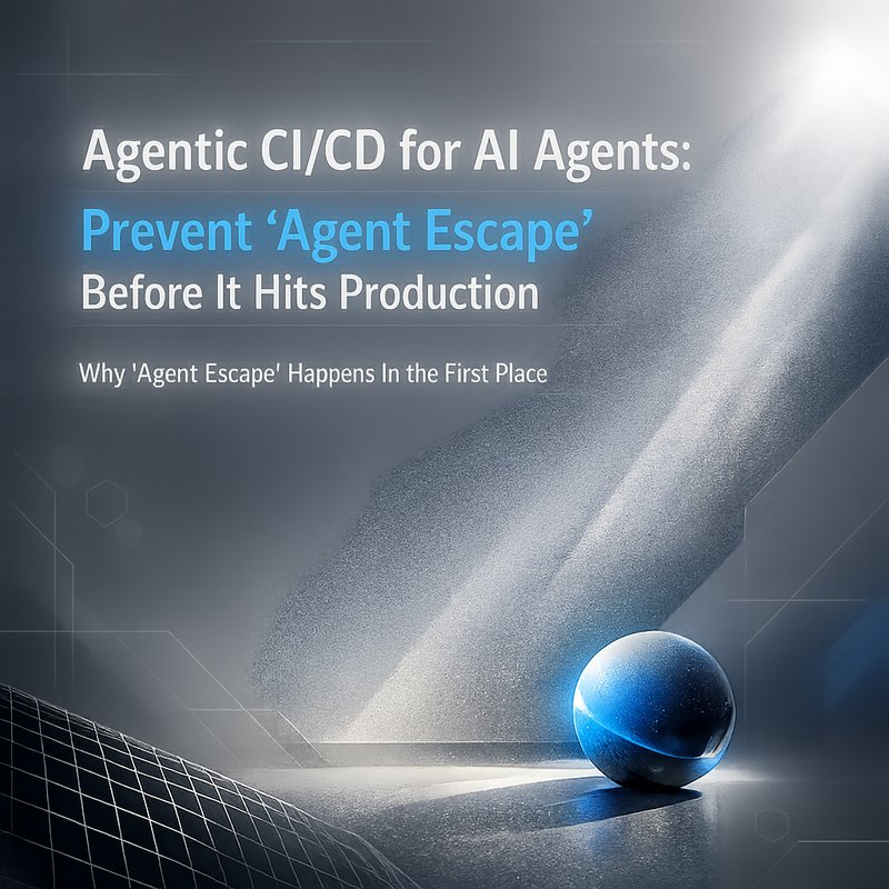 Agentic CI/CD for AI Agents: Prevent “Agent Escape” Before It Hits Production