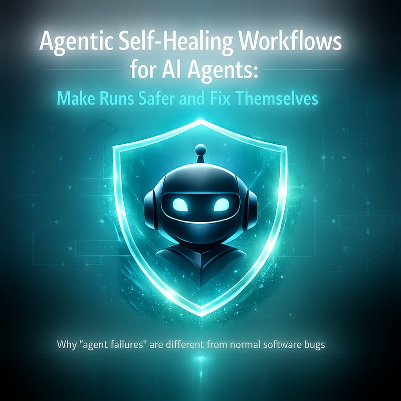 agentic self-healing workflows for safer AI runs and tool-call recovery