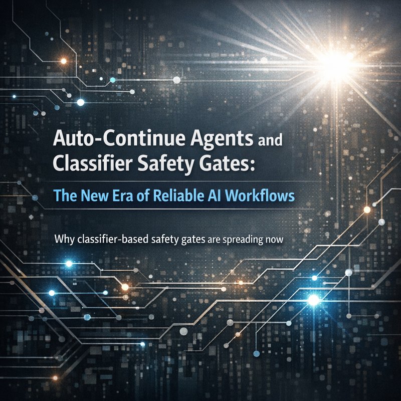 Diagram of classifier-based safety gates in auto-continue agents controlling high-risk actions