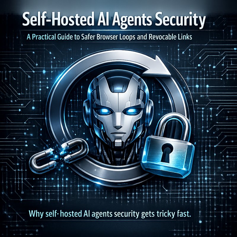 self-hosted AI agents security guide for safer browser loops and revocable chat links
