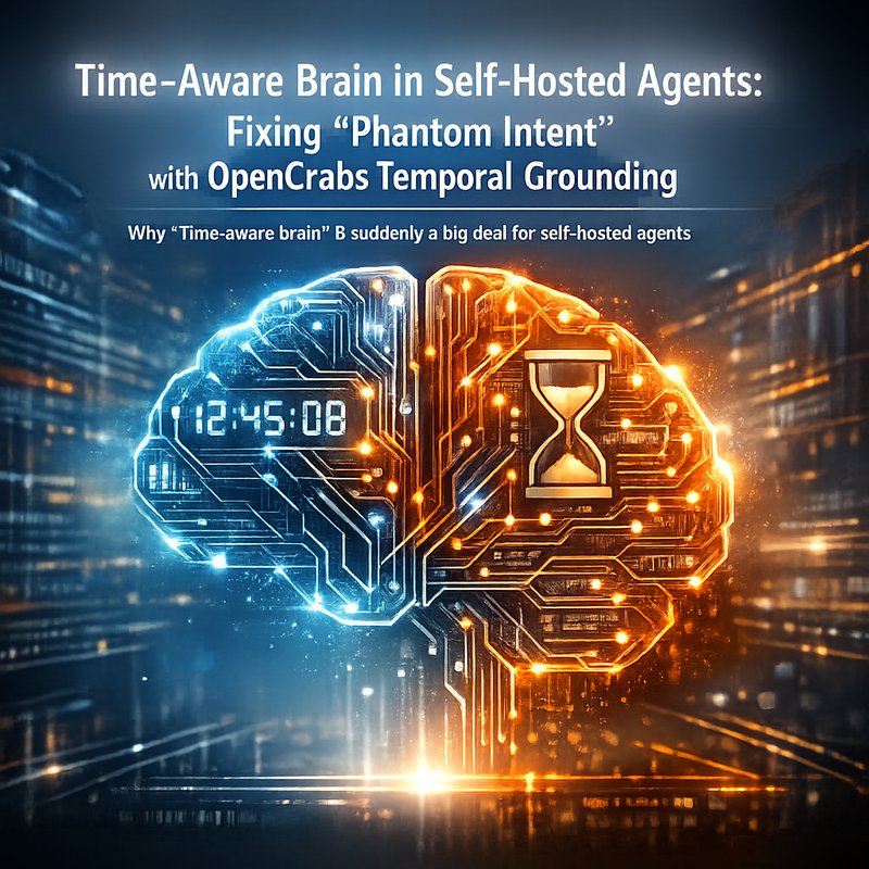 Time-aware brain in OpenCrabs temporal grounding for phantom intent self-hosted agents and safe tool calls