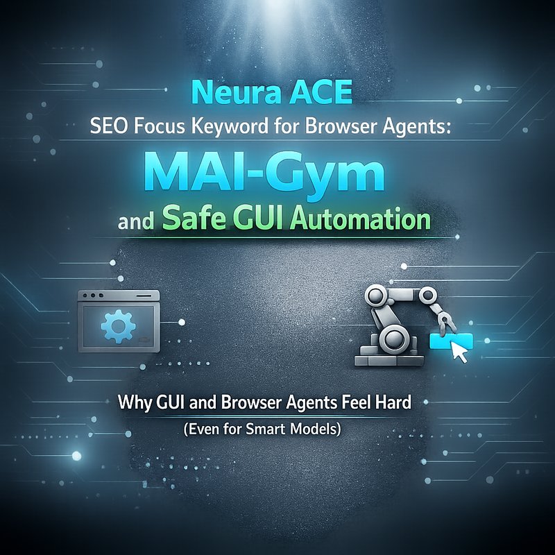 Neura ACE SEO Focus Keyword for Browser Agents: MAI-Gym and Safe GUI Automation browser control screenshot alt text